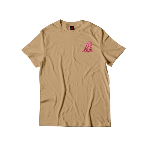 T-BASE LOGO BEIGE/ROSE